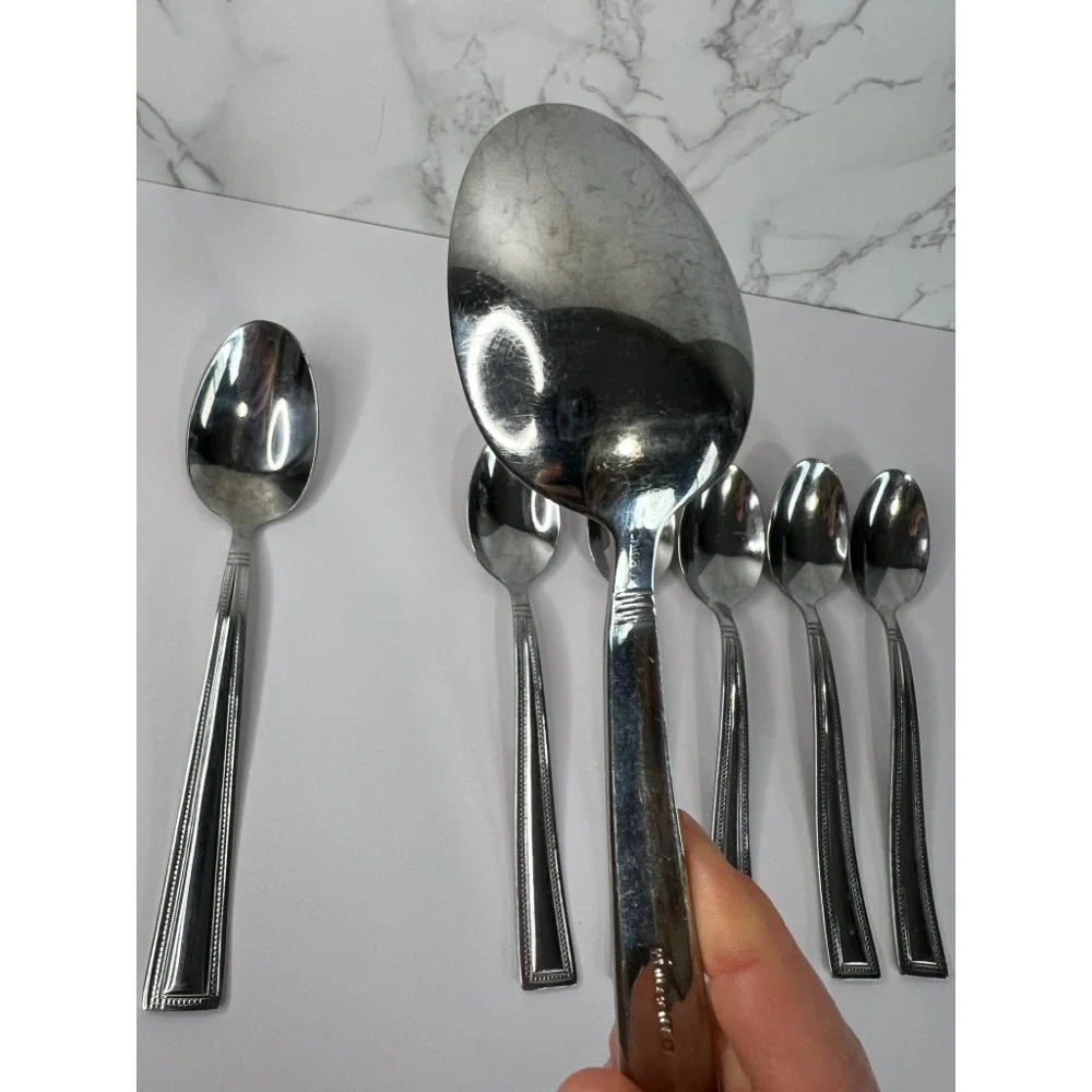 Pfaltzgraff Miranda Set of 7 Spoons -5 Teaspoons 7